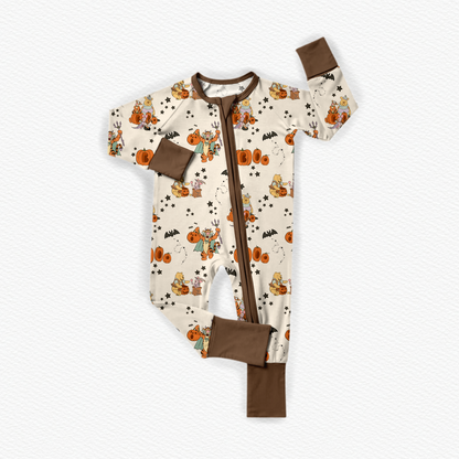 Pooh's Pumpkin Patch Bamboo Zippy Pajamas