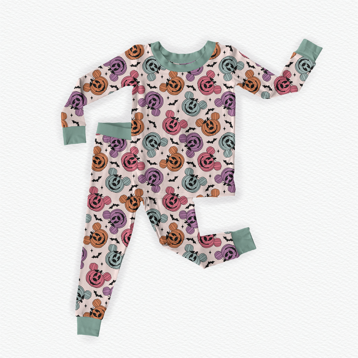 Mickey's Pumpkin Party Bamboo Long Sleeve Two Piece Pajama Set