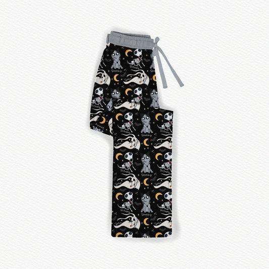 Beware Of Dog Bamboo Adult Straight Leg Pants