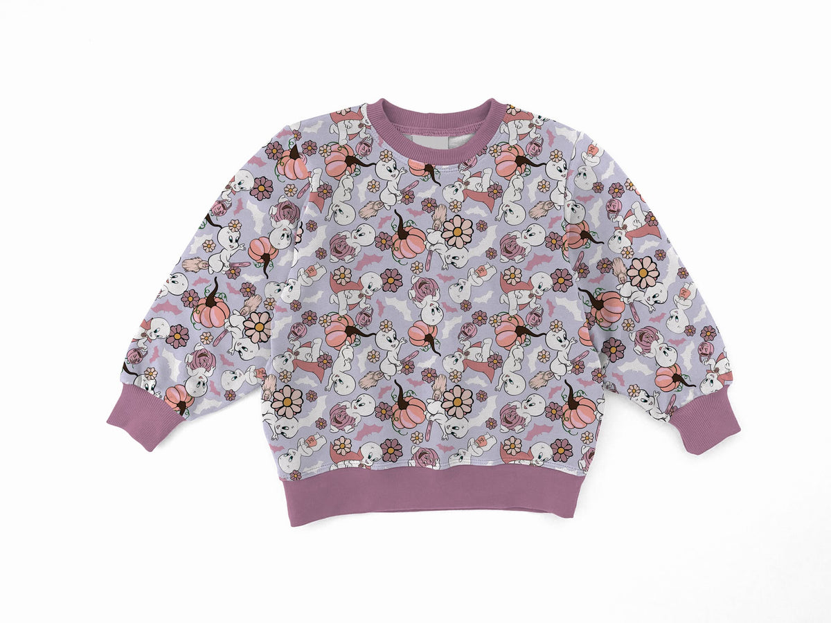 Cottage Core Casper Youth French Terry Bamboo Crewneck