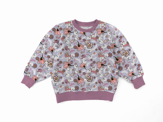 Cottage Core Casper Youth French Terry Bamboo Crewneck