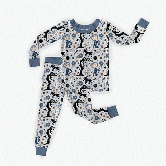 Coraline Bamboo Long Sleeve Two Piece Pajama Set
