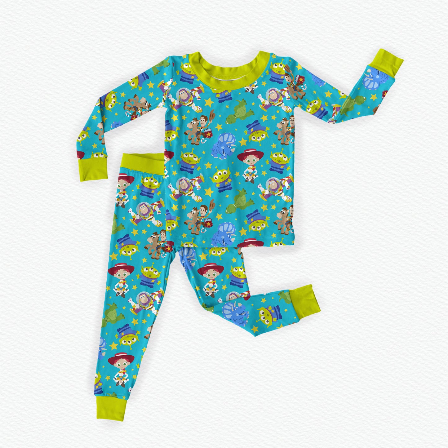 Toys Toons Bamboo Long Sleeve Two Piece Pajama Set