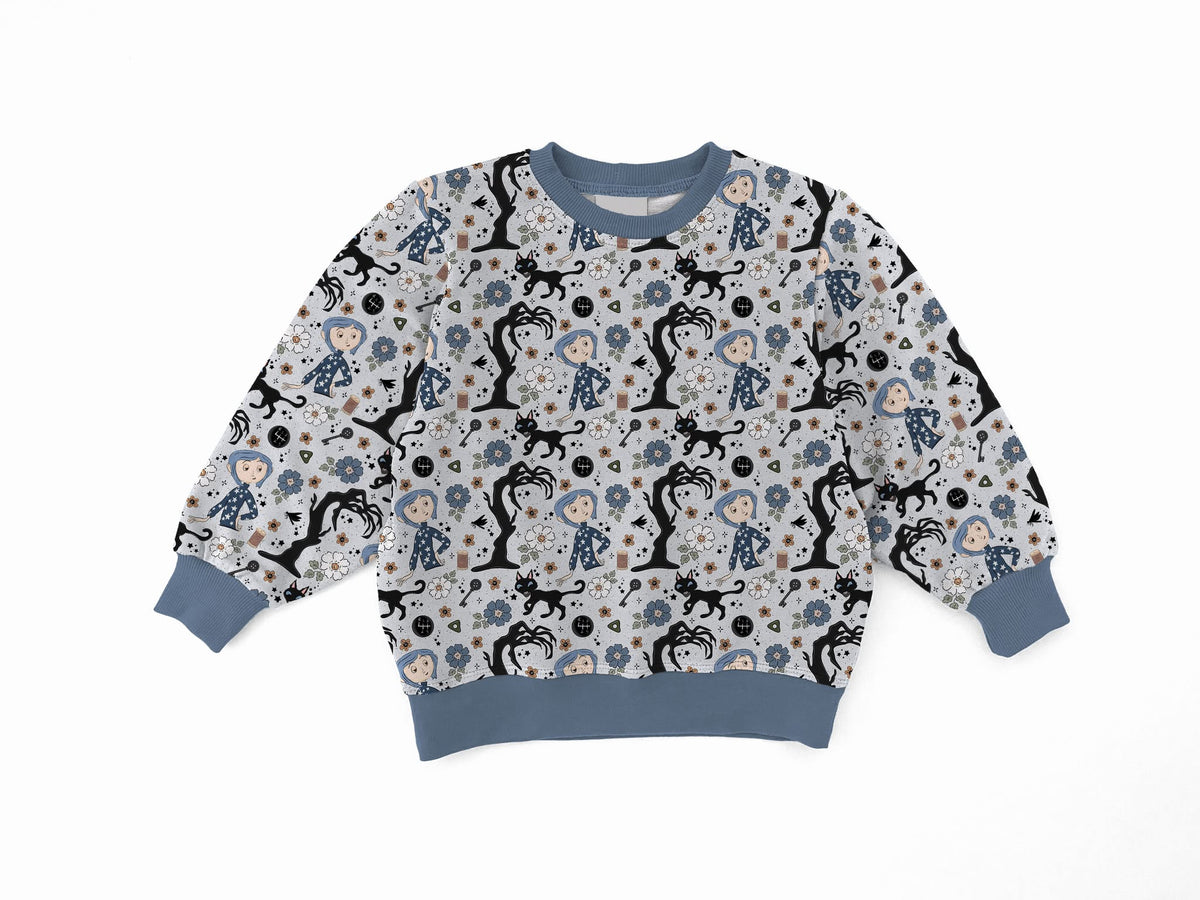 Coraline Youth French Terry Bamboo Crewneck