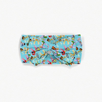Walt's Bowtique Adjustable Bamboo Bow Headband