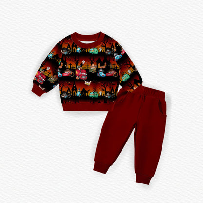 A Haunting On Route 66 Bamboo French Terry Crewneck & Joggers Set