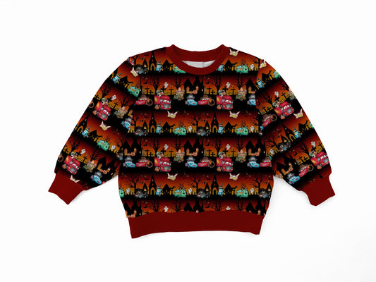 A Haunting On Route 66 Bamboo Adult French Terry Crewneck
