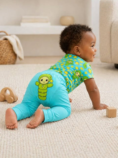 Glo To Sleep Lullabies Bamboo Onesie & Graphic Bum Pants Two Piece Set