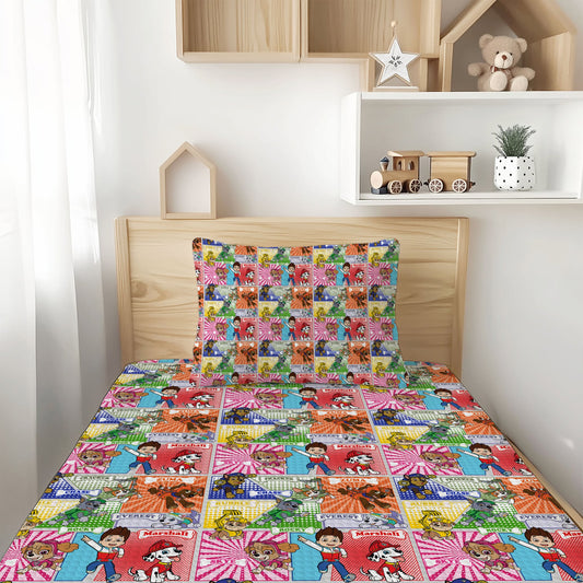 "I'm Fired Up!" Bamboo Twin Sheet & Pillowcase Set