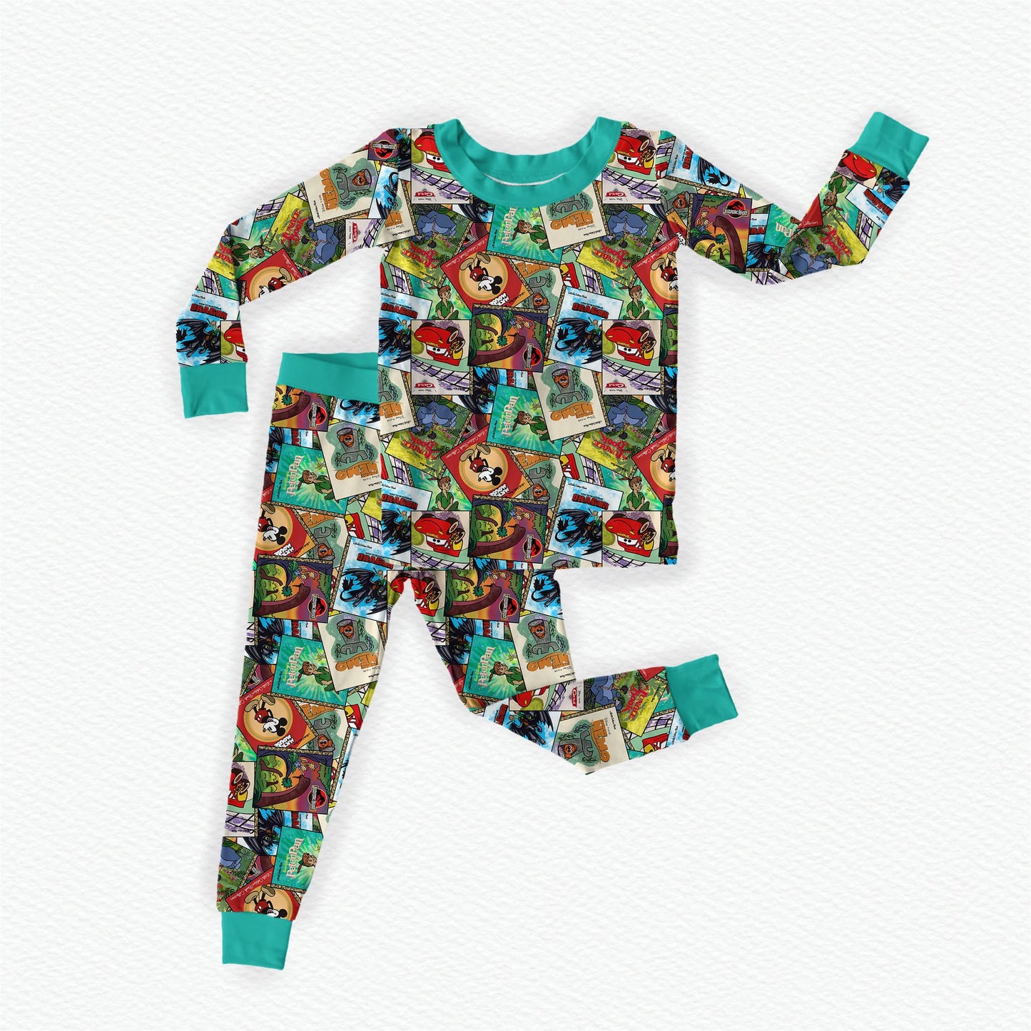 Little Golden Dude Bamboo Long Sleeve Two Piece Pajama Set