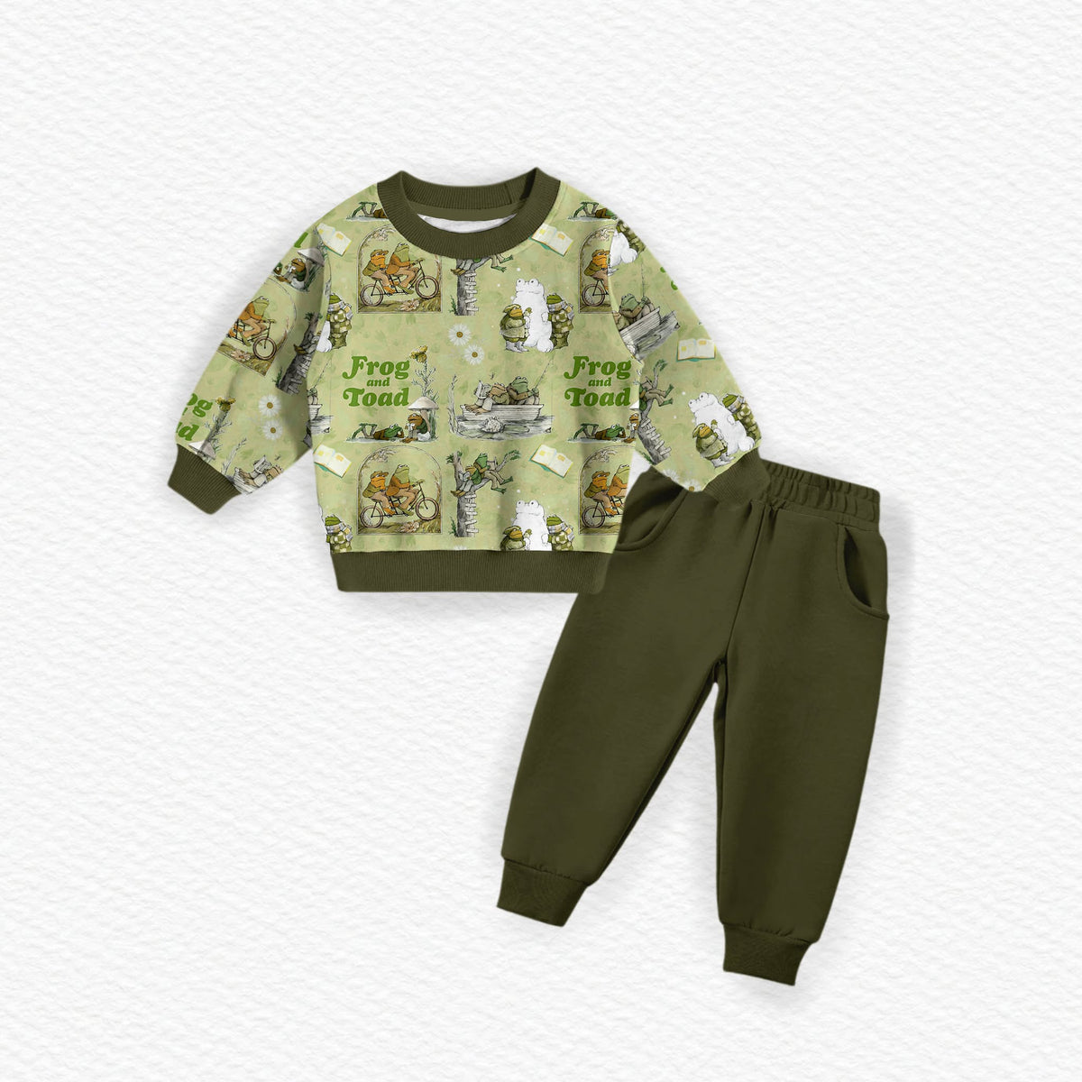 Frog & Toad Bamboo Crewneck & Jogger Set