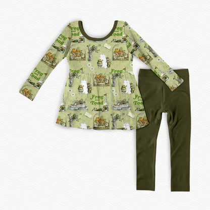 Frog & Toad Bamboo Long Sleeve Peplum & Leggings