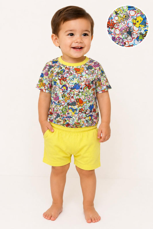 Silly Sidekicks Bamboo T-shirt & Shorts Set