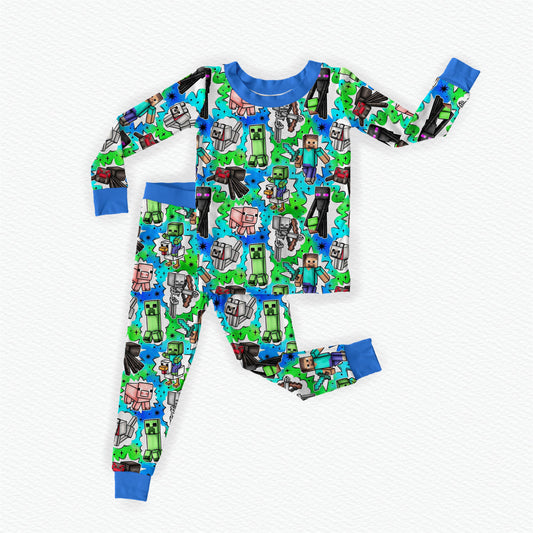 I Am STEVE Bamboo Long Sleeve Two Piece Pajama Set