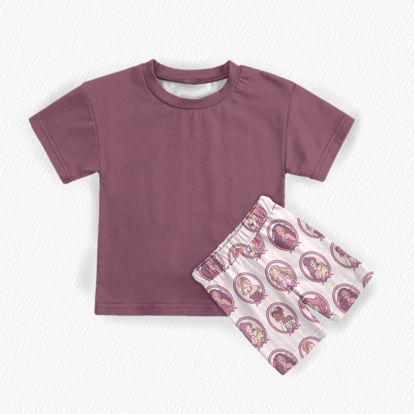 Palace Portraits Bamboo Oversized Tee & Biker Shorts