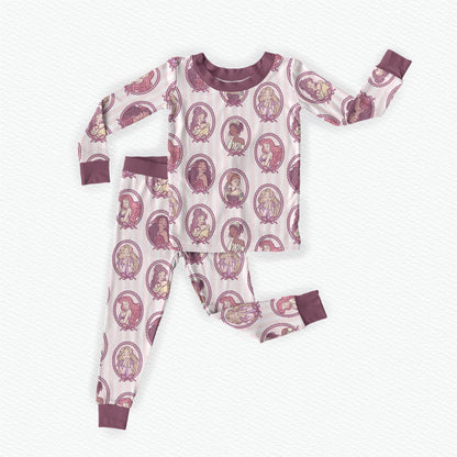 Palace Portraits Bamboo Long Sleeve Two Piece Pajama Set