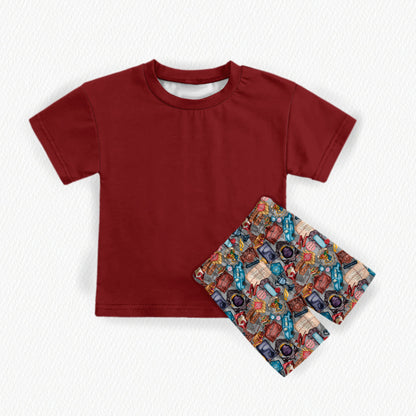 Wizard School Bamboo Oversized Tee & Biker Shorts