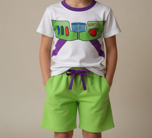 Buzz Tee & French Terry Shorts Set