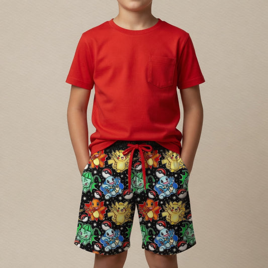 Catch 'Em All Pocket Tee & French Terry Shorts Set