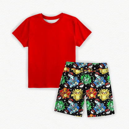 Catch 'Em All Pocket Tee & French Terry Shorts Set