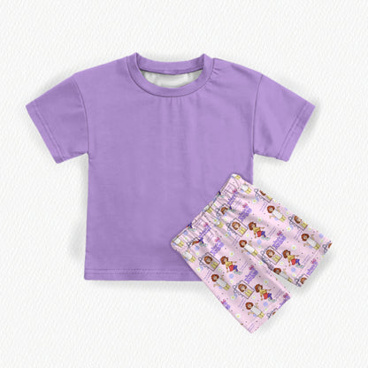 B Stands For Beatrice Bamboo Oversized Tee & Biker Shorts