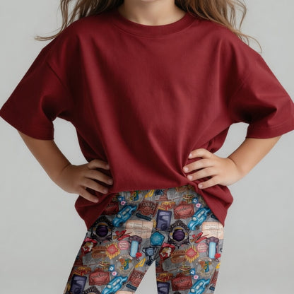 Wizard School Bamboo Oversized Tee & Biker Shorts