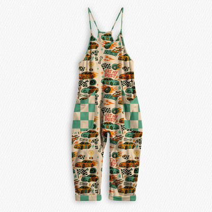 Race Time With Dad Bamboo Women's Cozy Tank Romper