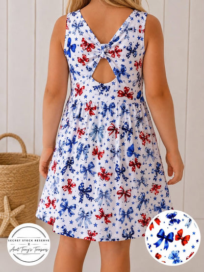 Star Spangled Girl Bamboo Tennis Dress - A collaboration with Aunt Tracy's Treasures on Whatnot!
