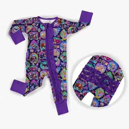 Mirror, Mirror On The Wall Ruffle Bamboo Zippy Pajamas