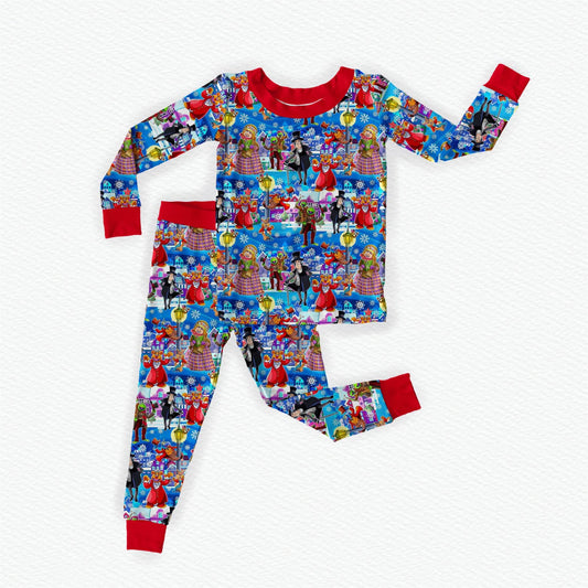 Muppets A Christmas Carol Bamboo Long Sleeve Two Piece Pajama Set