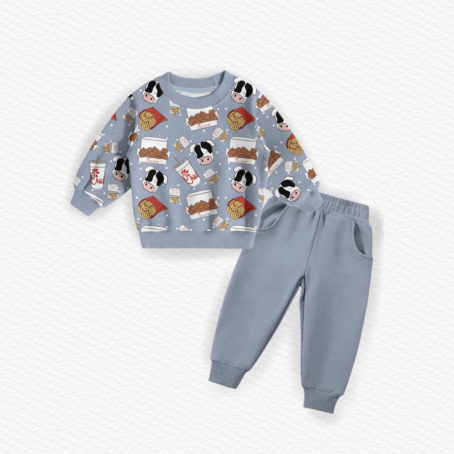 My Pleasure Youth French Terry Bamboo Crewneck & Joggers