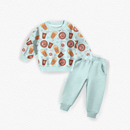 7 Coffee Youth French Terry Bamboo Crewneck & Joggers