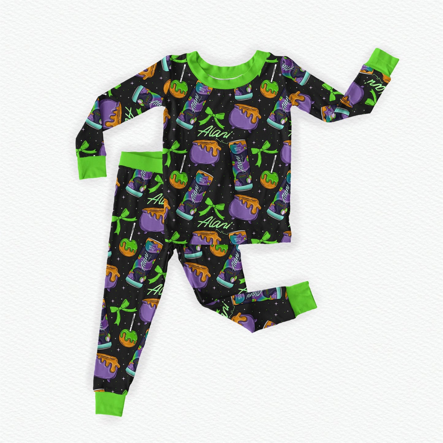 Witch Fuel Bamboo Long Sleeve Two Piece Pajama Set
