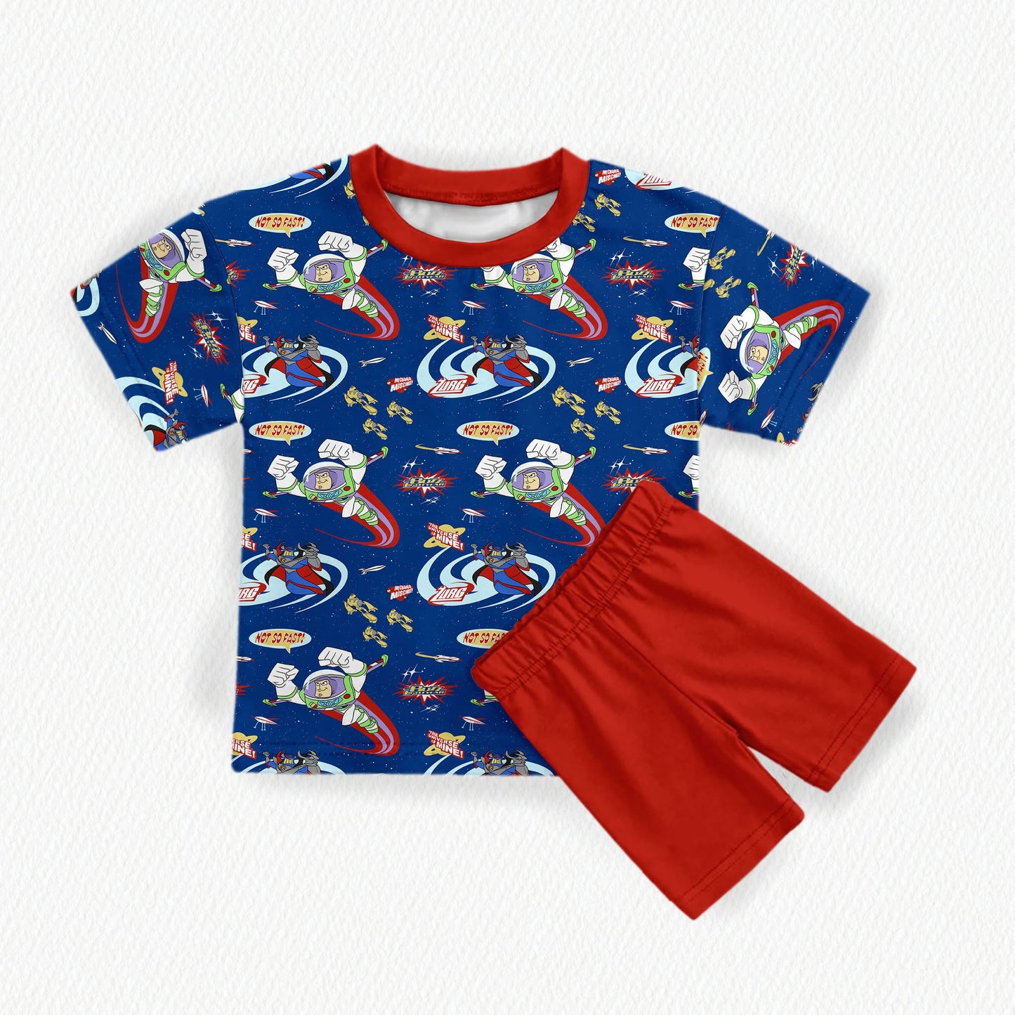 Buzz Lightyear Bamboo Adult Oversized Pocket Tee & Biker Shorts (with pockets) Set