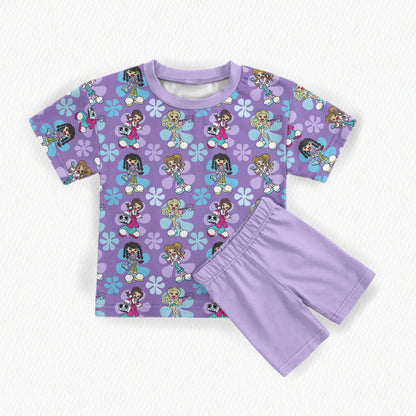Bratz Bamboo Adult Oversized Pocket Tee & Biker Shorts (with pockets) Set