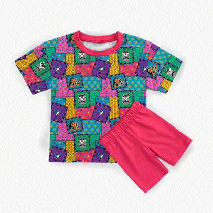 Pocahontas Bamboo Adult Oversized Pocket Tee & Biker Shorts (with pockets) Set