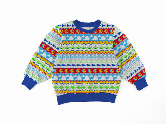 Woody's Sweater Bamboo Adult French Terry Crewneck Pullover