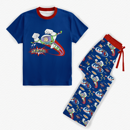 Buzz Lightyear Bamboo Adult Straight Leg Style Sleep Set