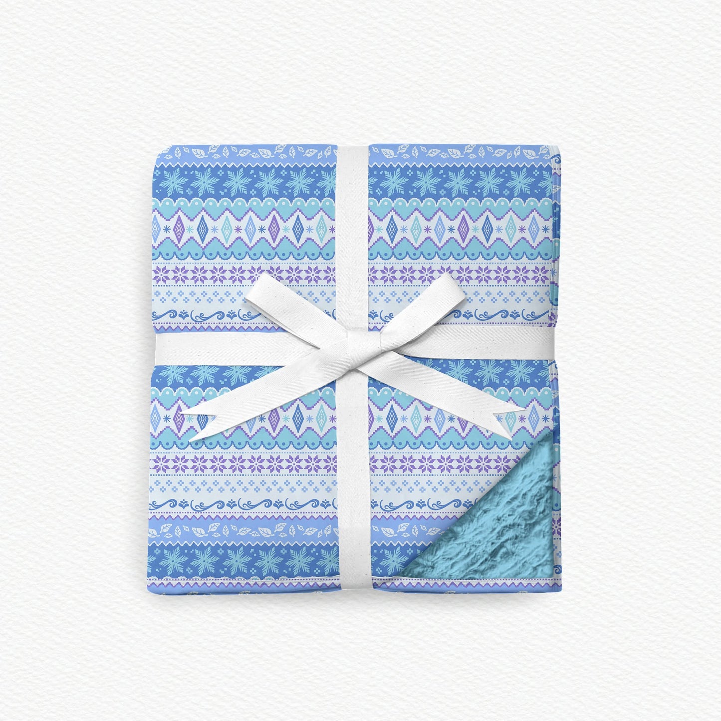 Elsa's Sweater Fur Backed Bamboo Blanket