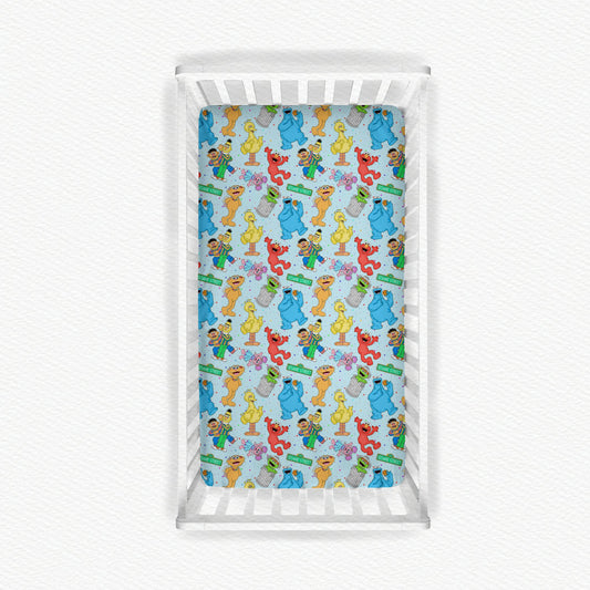 OG Sesame Street Bamboo Crib Sheet