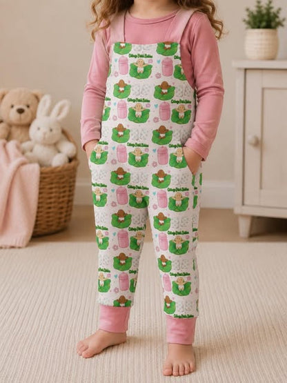 Cutie Patch Bamboo Long Sleeve Shirt & Overalls