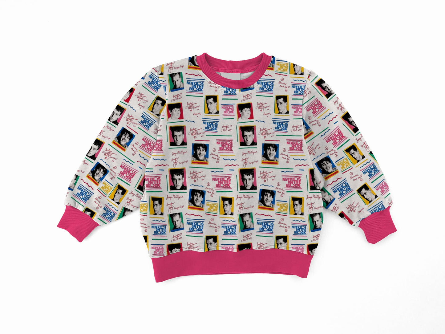 New Kids On The Block Bamboo Adult Crewneck Pullover