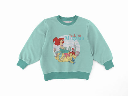 The Little Mermaid Bamboo Adult Crewneck Pullover