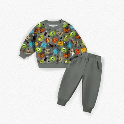 Pumpkin Cuties Bamboo French Terry Crewneck & Joggers Set