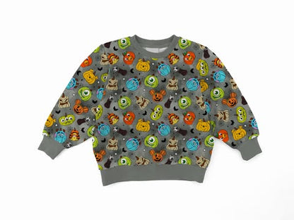 Pumpkin Cuties Bamboo Adult French Terry Crewneck Pullover