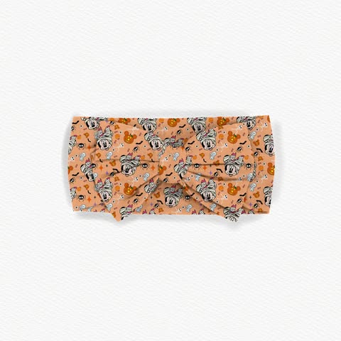 Mummy Mouse Bamboo Bow Headband
