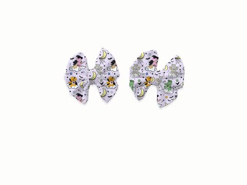 Scaring Is What Counts Piggy Bows (Set of 2)
