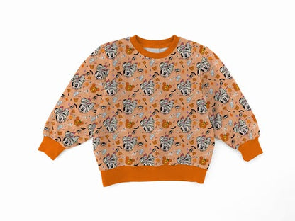 Mummy Mouse Bamboo Adult French Terry Crewneck Pullover