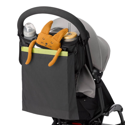 Wander Stroller Caddy- Black Matte Leatherette