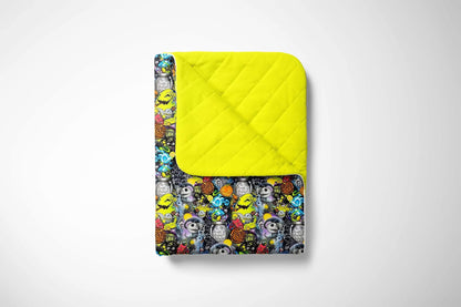 Neon Nightmare Quilted Bamboo Blanket